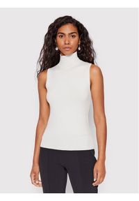 Guess Golf Zelinda W2YR32 Z2V62 Biały Slim Fit. Typ kołnierza: golf. Kolor: biały. Materiał: wiskoza #1
