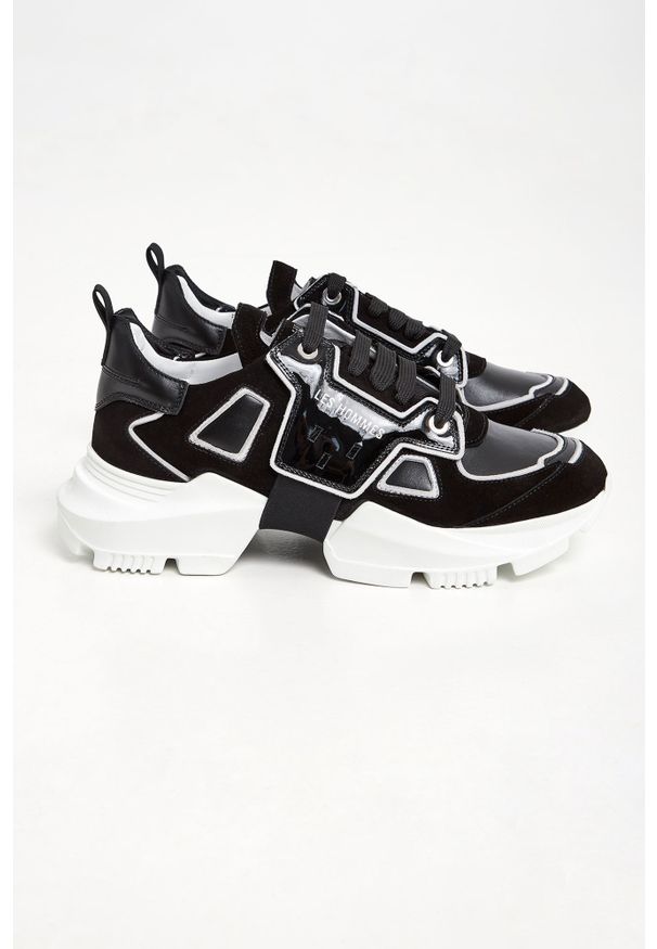 Les Hommes - Sneakersy LES HOMMES. Materiał: skóra, zamsz. Wzór: gładki