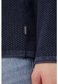 Jack & Jones sweter bawełniany męski kolor granatowy lekki. Kolor: niebieski. Materiał: bawełna. Długość rękawa: długi rękaw. Długość: długie #3