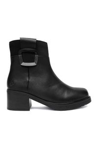 Rieker Botki CEO-Y5253-00 Czarny. Kolor: czarny. Materiał: skóra