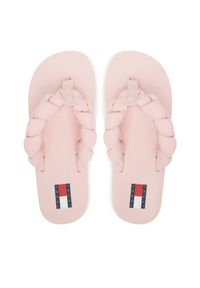 Tommy Jeans Japonki Braided Thong Beach Sandal EN0EN02877 Różowy. Kolor: różowy. Materiał: materiał #1