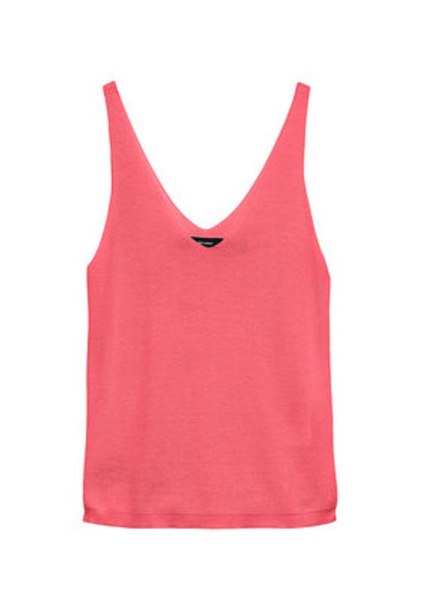 Vero Moda Top New Lex Sun 10281877 Koralowy Regular Fit. Kolor: pomarańczowy. Materiał: wiskoza