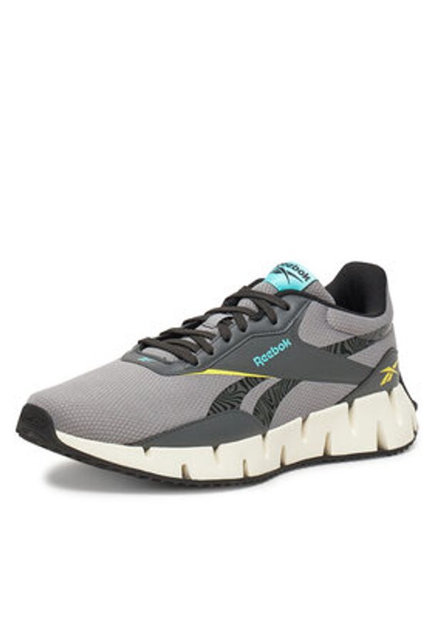 Reebok Buty do biegania ZIG DYNAMICA STR 100209976 Szary. Kolor: szary. Materiał: materiał