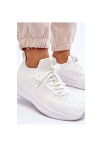 Damskie Wsuwane Sneakersy Cross Jeans LL2R4031C Białe. Okazja: na co dzień. Zapięcie: bez zapięcia. Kolor: biały. Materiał: materiał, tkanina. Szerokość cholewki: normalna #10