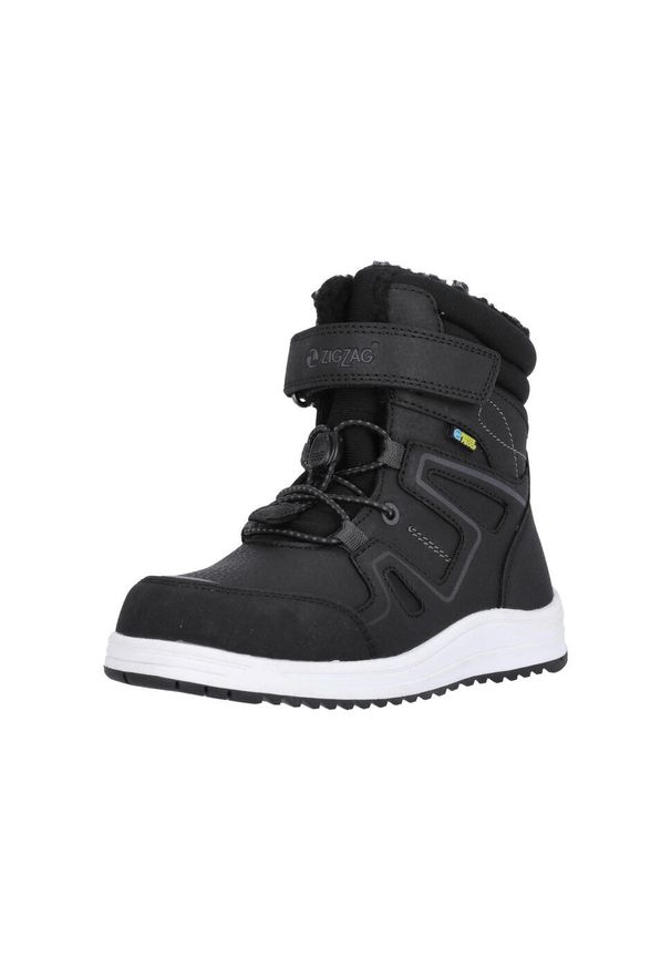 ZigZag - Dziecięce buty zimowe Zigzag Rincet. Zapięcie: rzepy. Kolor: czarny, wielokolorowy, biały. Szerokość cholewki: normalna. Sezon: zima. Sport: turystyka piesza