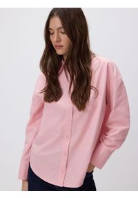 Reserved - Bawełniana koszula - różowy. Kolor: różowy. Materiał: bawełna #1