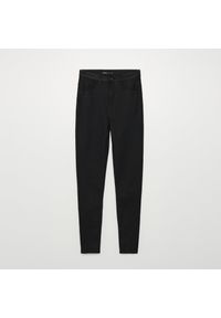 Cropp - Jeansy high waist skinny - Czarny. Stan: podwyższony. Kolor: czarny. Materiał: jeans #1