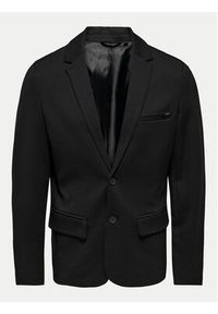Only & Sons Marynarka Mark 22025851 Czarny Slim Fit. Kolor: czarny. Materiał: wiskoza, syntetyk #7