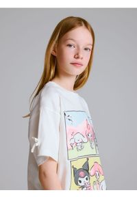 Reserved - T-shirt Hello Kitty and Friends - złamana biel. Materiał: bawełna. Wzór: motyw z bajki #1