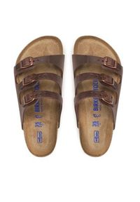 Birkenstock Klapki Florida 53901 Brązowy. Kolor: brązowy. Materiał: skóra #5