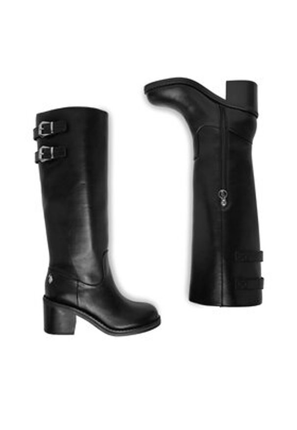 U.S. Polo Assn. Kozaki EO-SABINA001W/EY1 Czarny. Kolor: czarny. Materiał: materiał