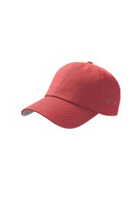 ATLANTIS - Czapka Baseballowa Chino Action 6 Panel. Kolor: czerwony