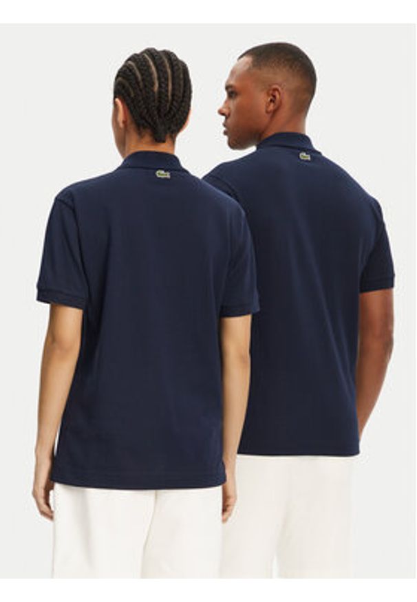 Lacoste Polo PH2723 Granatowy Regular Fit. Typ kołnierza: polo. Kolor: niebieski. Materiał: bawełna