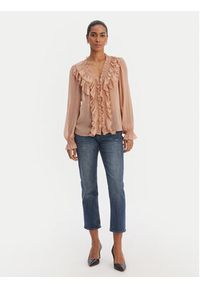 Morgan Bluzka 252-CATHY Różowy Regular Fit. Kolor: różowy. Materiał: syntetyk #5