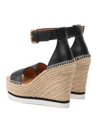 See By Chloé Espadryle SB26152 Czarny. Kolor: czarny. Materiał: skóra