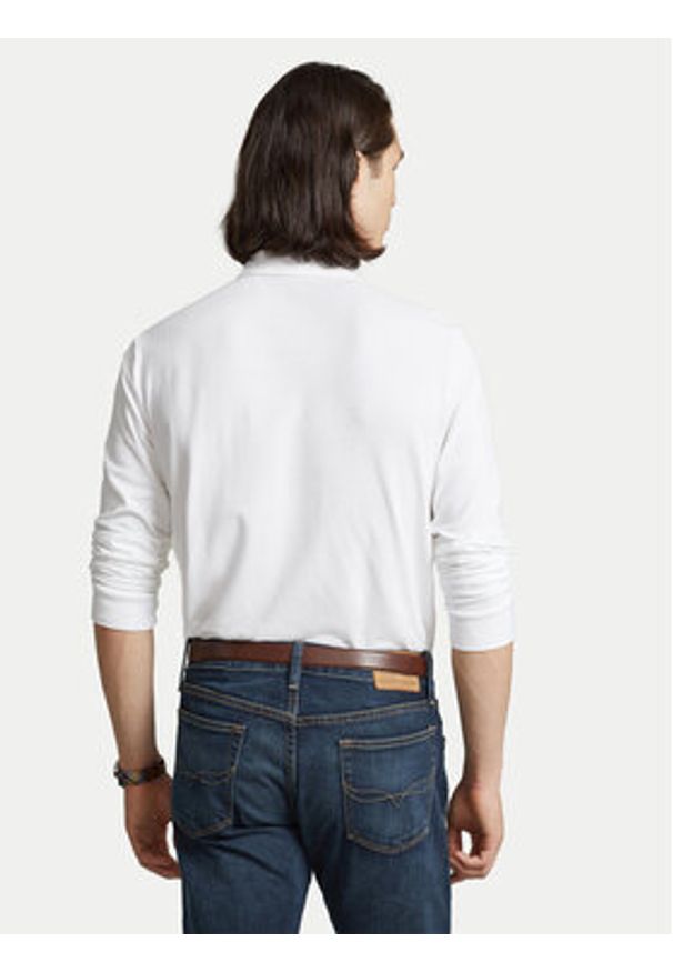 Polo Ralph Lauren Polo 710681126001 Biały Slim Fit. Typ kołnierza: polo. Kolor: biały. Materiał: bawełna