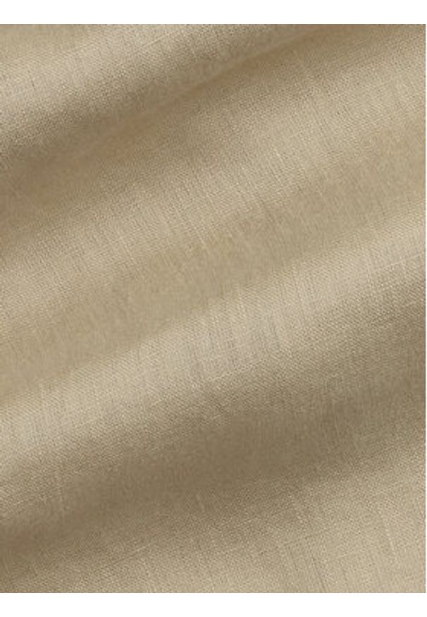 Polo Ralph Lauren Koszula 710968915003 Beżowy Slim Fit. Typ kołnierza: polo. Kolor: beżowy. Materiał: len
