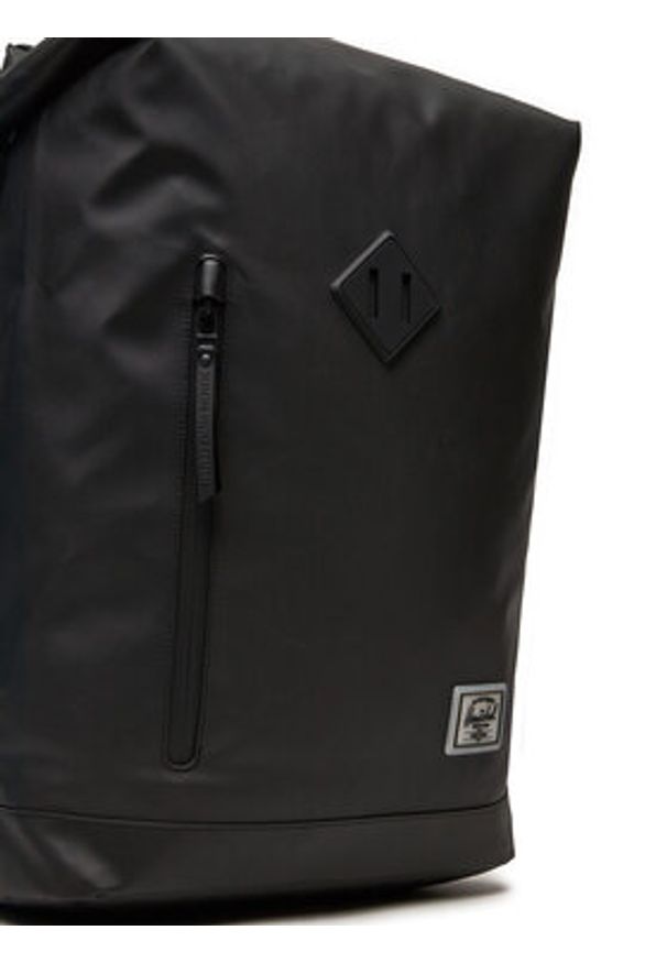 Herschel Plecak Roll Top Backpack 11194-00001 Czarny. Kolor: czarny. Materiał: poliester, materiał