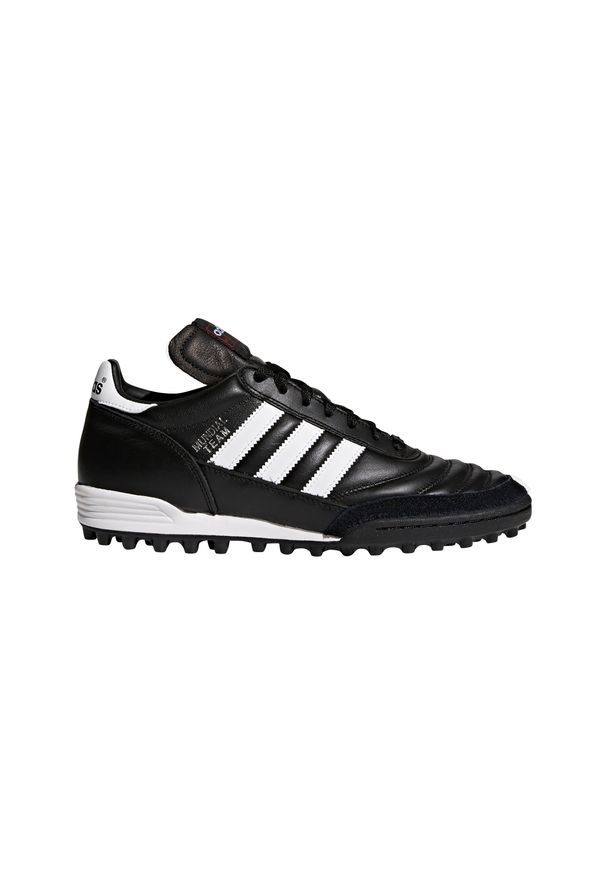 Adidas - Buty piłkarskie ADIDAS Mundial Team Turf. Kolor: czarny. Materiał: skóra. Sport: piłka nożna