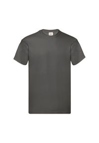 FRUIT OF THE LOOM - Oryginalna Bawełniana Koszulka Unisex Dla Dorosłych. Kolor: zielony. Materiał: bawełna. Sport: turystyka piesza