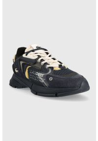 Lacoste sneakersy L003 Neo kolor granatowy 45SMA0001. Nosek buta: okrągły. Zapięcie: sznurówki. Kolor: niebieski. Materiał: guma #2