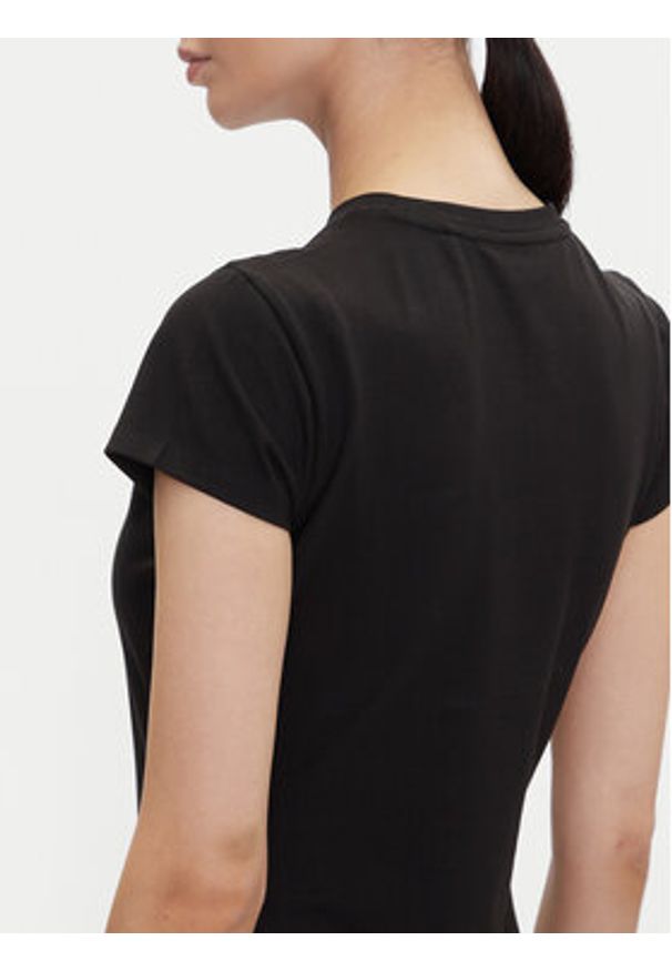 Hugo - HUGO Sukienka codzienna 50537240 Czarny Slim Fit. Okazja: na co dzień. Kolor: czarny. Materiał: bawełna. Typ sukienki: proste. Styl: casual