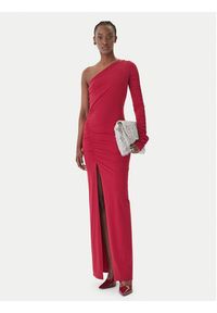 Patrizia Pepe Sukienka wieczorowa 2A3012/JZ26-R894 Bordowy Regular Fit. Kolor: czerwony. Materiał: syntetyk. Styl: wizytowy #5