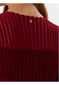Guess Sukienka dzianinowa W5BK63 Z0890 Czerwony Slim Fit. Kolor: czerwony. Materiał: syntetyk, wiskoza #3