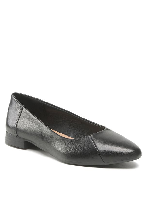 Baleriny Sarah Karen RST-KOLETTA-02 Black. Kolor: czarny. Materiał: skóra