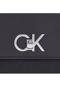 Calvin Klein Torebka Re-Lock Double Gusett Bag_Jcq K60K611877 Czarny. Kolor: czarny. Materiał: skórzane