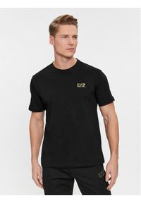 EA7 Emporio Armani T-Shirt 8NPT18 PJ02Z 0208 Czarny Regular Fit. Kolor: czarny. Materiał: bawełna #1