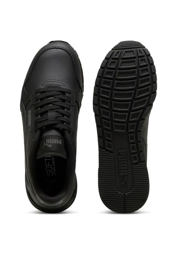 Adidasy Puma St Runner V4 L Jr, Dla obu płci. Kolor: czarny. Materiał: materiał, syntetyk. Sport: fitness, turystyka piesza