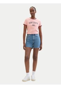 Tom Tailor Denim Szorty jeansowe 1041242 Niebieski Mom Fit. Kolor: niebieski. Materiał: bawełna
