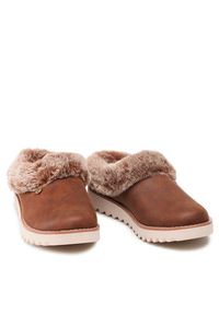 skechers - Skechers Kapcie BOBS Winter Rock 113423/BRN Brązowy. Kolor: brązowy. Materiał: materiał. Styl: rockowy #5