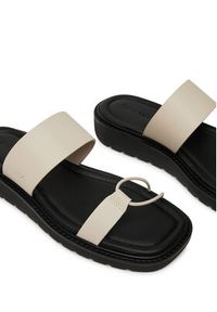Calvin Klein Jeans Klapki Rope Sandal Soft Lth Mg YW0YW01864 Écru. Materiał: skóra #5