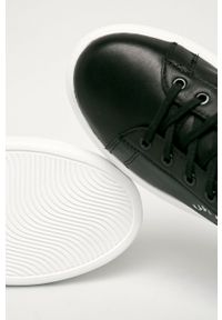 Karl Lagerfeld - Buty skórzane. Nosek buta: okrągły. Zapięcie: sznurówki. Kolor: czarny. Materiał: skóra. Szerokość cholewki: normalna #3