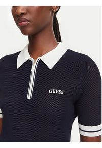 Guess Polo V6GR04 Z0725 Granatowy Regular Fit. Typ kołnierza: polo. Kolor: niebieski. Materiał: syntetyk #3