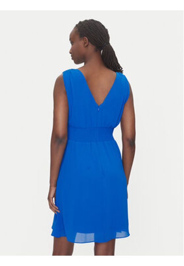 Morgan Sukienka koktajlowa 251-RIA Niebieski Regular Fit. Kolor: niebieski. Materiał: syntetyk. Styl: wizytowy