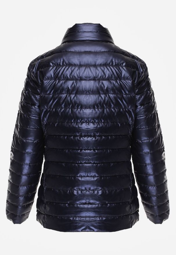 Renee - Granatowa Pikowana Kurtka Zasuwana Blaia. Typ kołnierza: bez kaptura. Kolor: niebieski