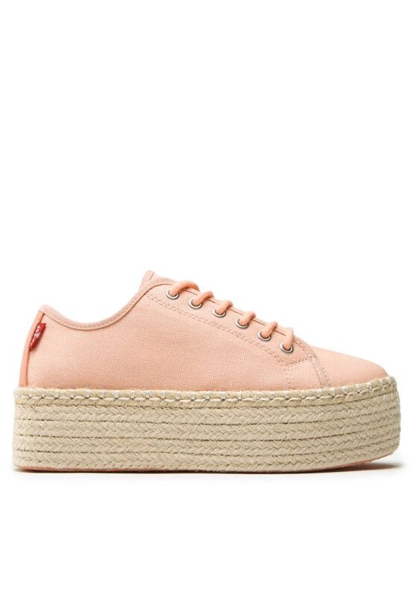 Levi's® Espadryle 234195-733-75 Pomarańczowy. Kolor: pomarańczowy. Materiał: materiał