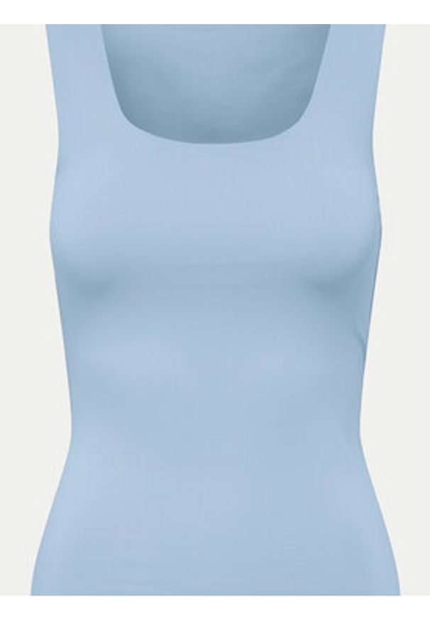 only - ONLY Top Lea 15278090 Błękitny Regular Fit. Kolor: niebieski. Materiał: syntetyk