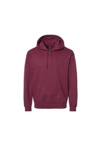 GILDAN - Bluza Z Kapturem Dla Dorosłych Unisex Softstyle Fleece Midweight. Typ kołnierza: kaptur. Kolor: czerwony, wielokolorowy, brązowy