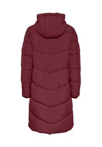 Pieces Płaszcz zimowy 17126619 Bordowy Regular Fit. Kolor: czerwony. Materiał: syntetyk. Sezon: zima