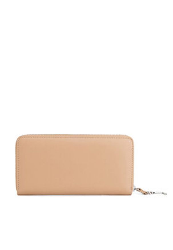 Juicy Couture Portfel damski BIJXT8694WVP Beżowy. Kolor: beżowy. Materiał: skóra
