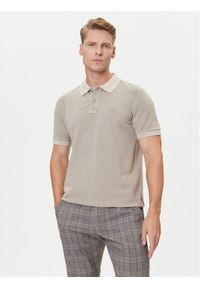 JOOP! Jeans Polo 15 JJJ-02Ambrosian 30045619 Beżowy Modern Fit. Typ kołnierza: polo. Kolor: beżowy. Materiał: bawełna #1