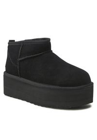 Ugg Śniegowce W Classic Ultra Mini Platform 1135092 Czarny. Kolor: czarny. Materiał: skóra. Obcas: na platformie #5