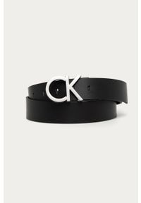 Calvin Klein - Pasek skórzany. Kolor: czarny. Materiał: skóra #3