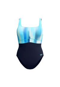Damski kostium kąpielowy 1-częściowy Speedo Eco New Contour Eclipse Pr. Kolor: czarny, niebieski, wielokolorowy, zielony #1