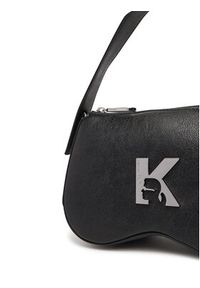 Karl Lagerfeld Jeans Torebka A3W30213 Czarny. Kolor: czarny. Materiał: skórzane