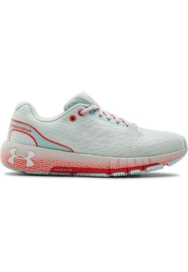 Buty Under Armour HOVR Machina, Kobiety. Kolor: biały. Materiał: materiał. Sport: bieganie